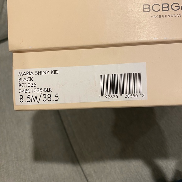 BNWB BCBG Maria Strappy Heels Size 8 1/2 B Black - Picture 4 of 9